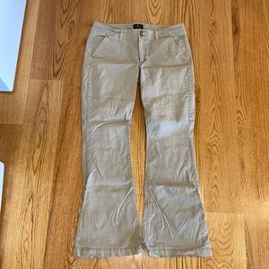 American eagle flare leg khakis
